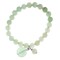 Earth&#x27;s Jewels Semi-Precious Aventurine Natural Green Gemstone Bracelet, Green Round Charm